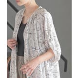 バンドカラーレーヨンプリントドルマンブラウス | rps | 詳細画像17 