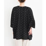 バンドカラーレーヨンプリントドルマンブラウス | rps | 詳細画像27 