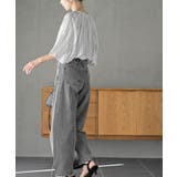 バンドカラーレーヨンプリントドルマンブラウス | rps | 詳細画像5 