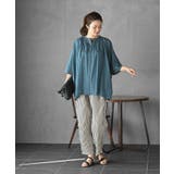 バンドカラーコットンドルマンブラウス | rps | 詳細画像10 