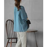 バンドカラーコットンドルマンブラウス | rps | 詳細画像12 