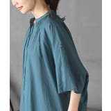 バンドカラーコットンドルマンブラウス | rps | 詳細画像15 