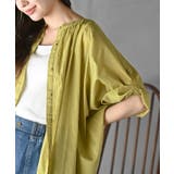 バンドカラーコットンドルマンブラウス | rps | 詳細画像22 