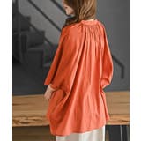 バンドカラーコットンドルマンブラウス | rps | 詳細画像32 