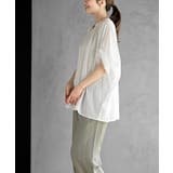 バンドカラーコットンドルマンブラウス | rps | 詳細画像35 