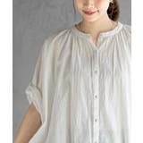 バンドカラーコットンドルマンブラウス | rps | 詳細画像38 