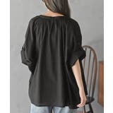 バンドカラーコットンドルマンブラウス | rps | 詳細画像8 