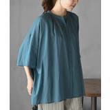 Bグリーン | バンドカラーコットンドルマンブラウス | rps