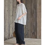 総刺繍レーヨンバンドカラーワイドブラウス | rps | 詳細画像3 