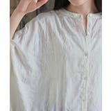 総刺繍レーヨンバンドカラーワイドブラウス | rps | 詳細画像9 