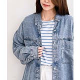 裾タック２ＷＡＹデニムＢＩＧシャツ | rps | 詳細画像14 