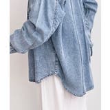 裾タック２ＷＡＹデニムＢＩＧシャツ | rps | 詳細画像15 