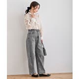 デニムバレルレッグパンツ | rps | 詳細画像1 