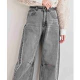 デニムバレルレッグパンツ | rps | 詳細画像4 