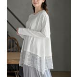 裾レースイレヘムロングスリーブＴ | rps | 詳細画像7 