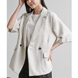 リネンライク半袖ジャケット | rps | 詳細画像1 