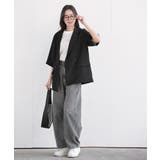 リネンライク半袖ジャケット | rps | 詳細画像10 