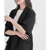 リネンライク半袖ジャケット | rps | 詳細画像15 