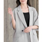 リネンライク半袖ジャケット | rps | 詳細画像6 