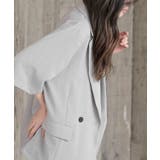 リネンライク半袖ジャケット | rps | 詳細画像7 