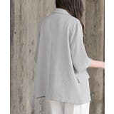 リネンライク半袖ジャケット | rps | 詳細画像8 