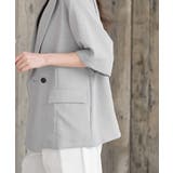 リネンライク半袖ジャケット | rps | 詳細画像9 