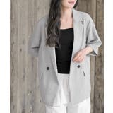 グレー | リネンライク半袖ジャケット | rps