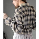 フリルリボンチェックキャンディ袖ブラウス | rps | 詳細画像16 