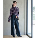 フリルリボンチェックキャンディ袖ブラウス | rps | 詳細画像18 