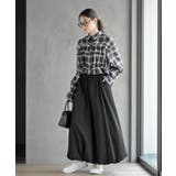 フリルリボンチェックキャンディ袖ブラウス | rps | 詳細画像2 