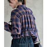 フリルリボンチェックキャンディ袖ブラウス | rps | 詳細画像24 