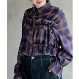 フリルリボンチェックキャンディ袖ブラウス | rps | 詳細画像25 