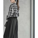 フリルリボンチェックキャンディ袖ブラウス | rps | 詳細画像3 