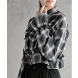 フリルリボンチェックキャンディ袖ブラウス | rps | 詳細画像9 