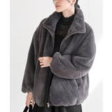 CHACグレー | フェイクファースタンドコート | rps