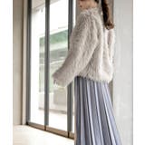 ロングフェイクファーノーカラーショートコート | rps | 詳細画像21