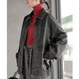 フェイクレザーステンカラーブルゾン | rps | 詳細画像1 