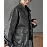 フェイクレザーステンカラーブルゾン | rps | 詳細画像15 