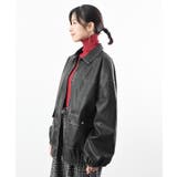 フェイクレザーステンカラーブルゾン | rps | 詳細画像26 