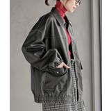 フェイクレザーステンカラーブルゾン | rps | 詳細画像5 