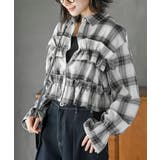 起毛チェックフリルシャツ | rps | 詳細画像1 