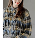 起毛チェックフリルシャツ | rps | 詳細画像22 