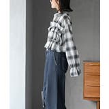 起毛チェックフリルシャツ | rps | 詳細画像3 