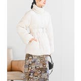 ベルト付き中綿フードフェイクファーミドルコート | rps | 詳細画像10