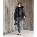 ベルト付き中綿フードフェイクファーミドルコート | rps | 詳細画像13