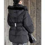 ベルト付き中綿フードフェイクファーミドルコート | rps | 詳細画像19