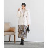 ベルト付き中綿フードフェイクファーミドルコート | rps | 詳細画像2