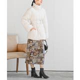 ベルト付き中綿フードフェイクファーミドルコート | rps | 詳細画像5