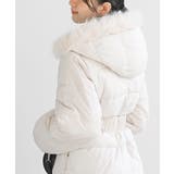 ベルト付き中綿フードフェイクファーミドルコート | rps | 詳細画像7