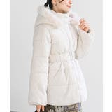 ベルト付き中綿フードフェイクファーミドルコート | rps | 詳細画像9